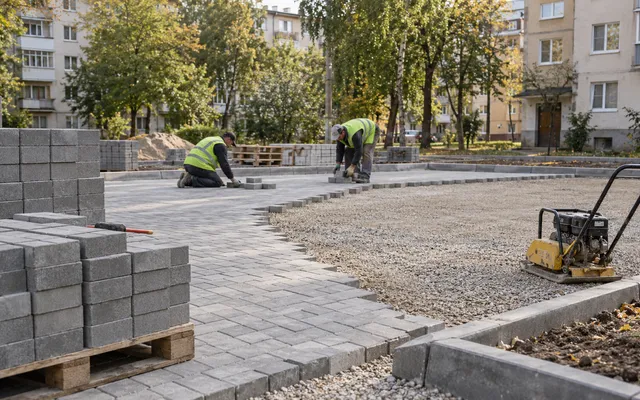 Парковка на Миорица, 24 готова примерно на 50% Парковка на Миорица, 24 готова примерно на 50%