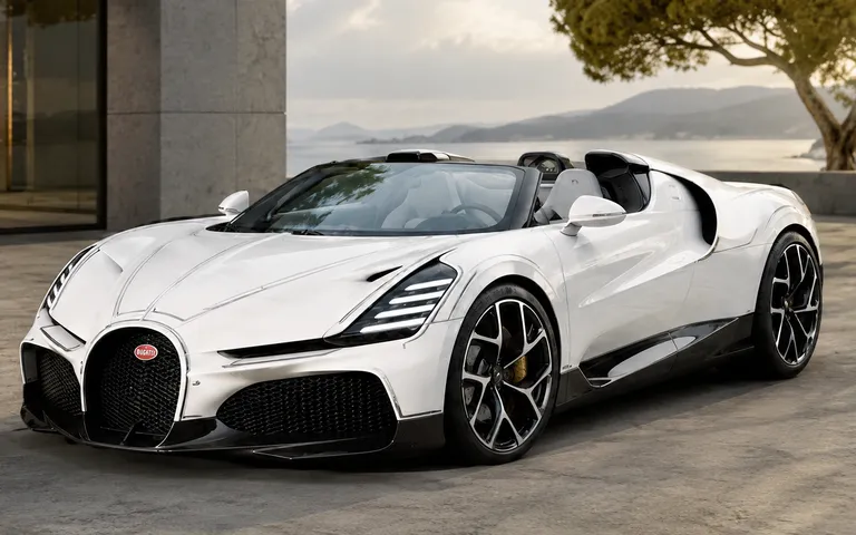 Bugatti W16 Mistral Blanc Éternel: porțelan și finalul W16