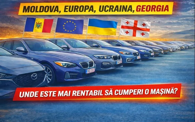 Unde e mai avantajos să cumperi o mașină: Moldova, Europa, Ucraina sau Georgia — prețuri și riscuri Unde e mai avantajos să cumperi o mașină: Moldova, Europa, Ucraina sau Georgia — prețuri și riscuri